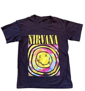 Nirvana T-Shirt Size XS Charcoal Grey